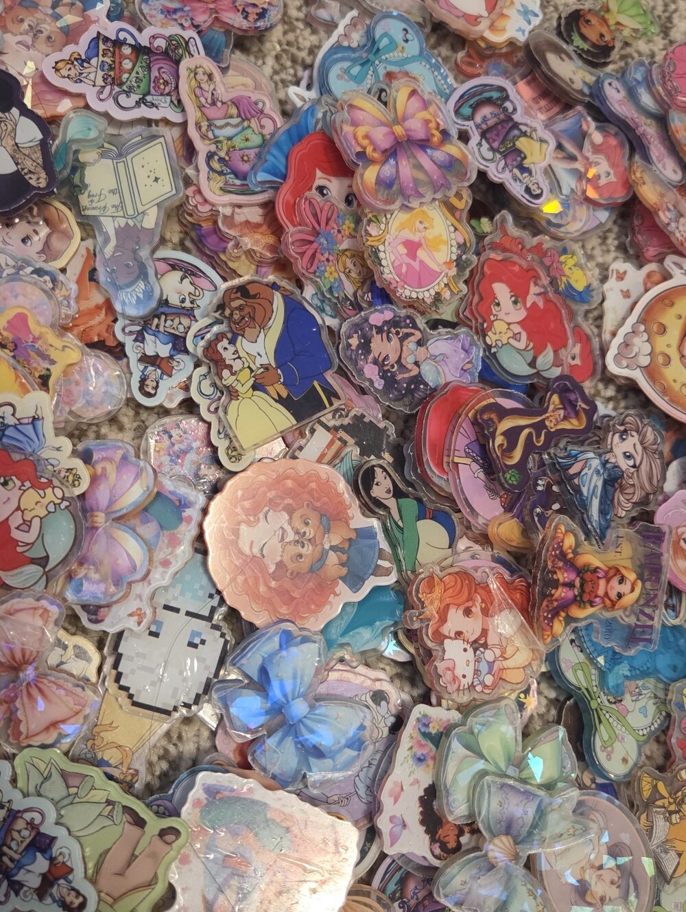 Princess 4cm Acrylics For DIY- 50PCS